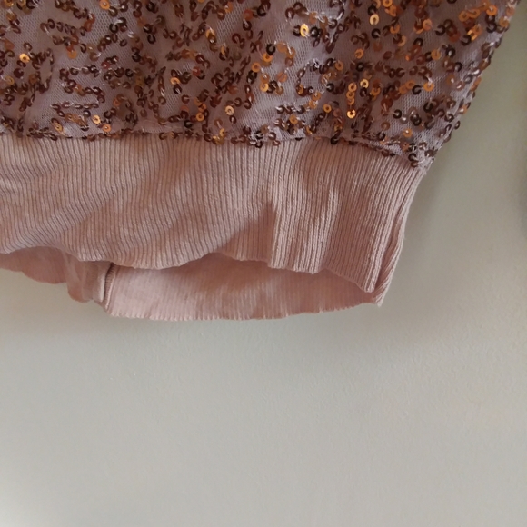 American Eagle Outfitters Pink Sequin Cardigan - Picture 10 of 12